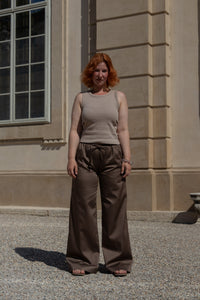 Hose aus Baumwoll Satin