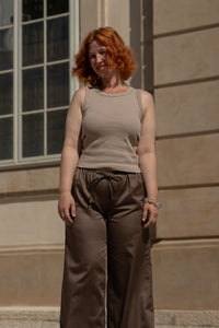 Hose aus Baumwoll Satin
