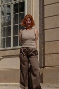 Hose aus Baumwoll Satin