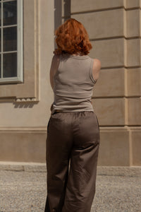 Hose aus Baumwoll Satin