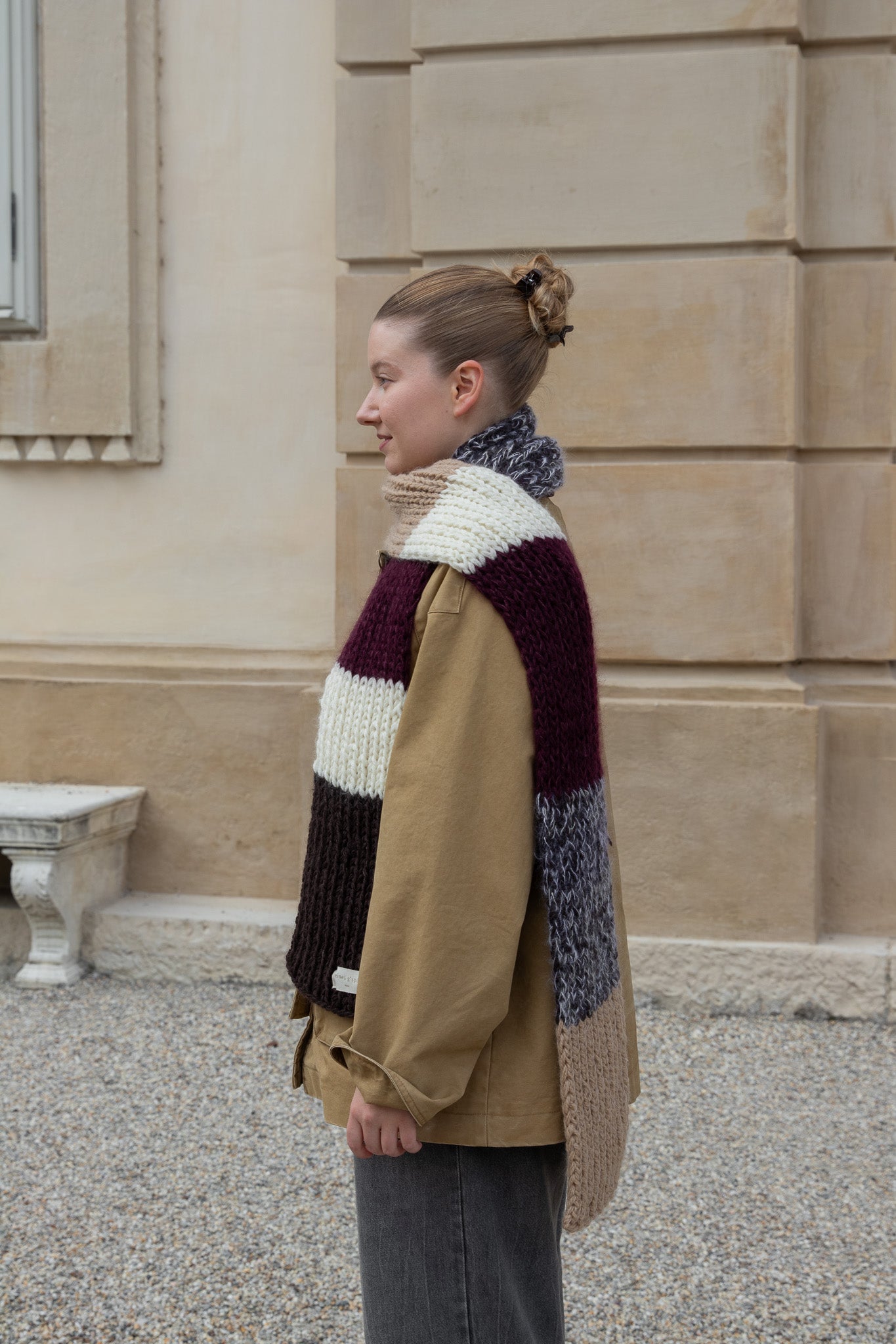 Schal aus Wollkombination