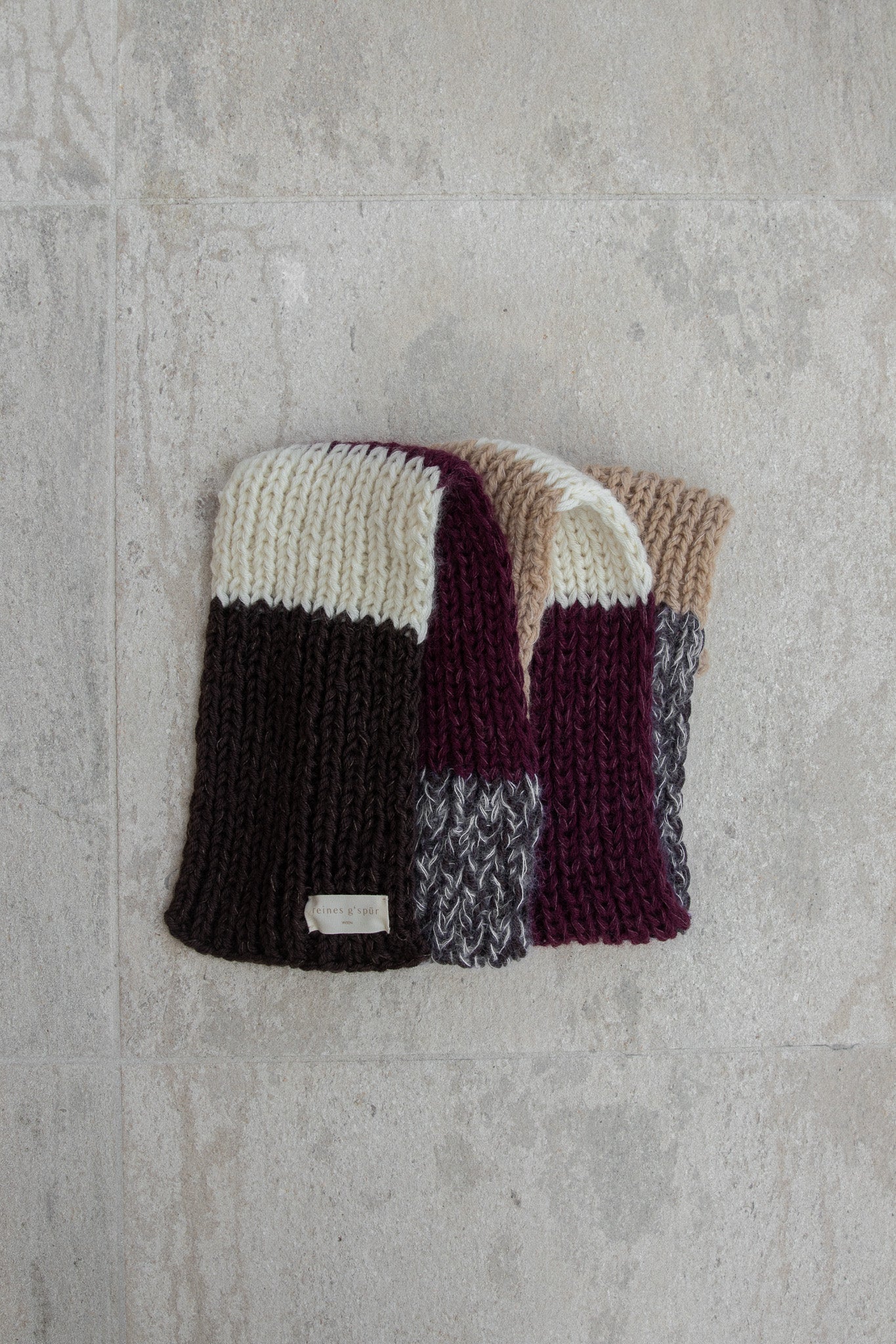 Schal aus Wollkombination