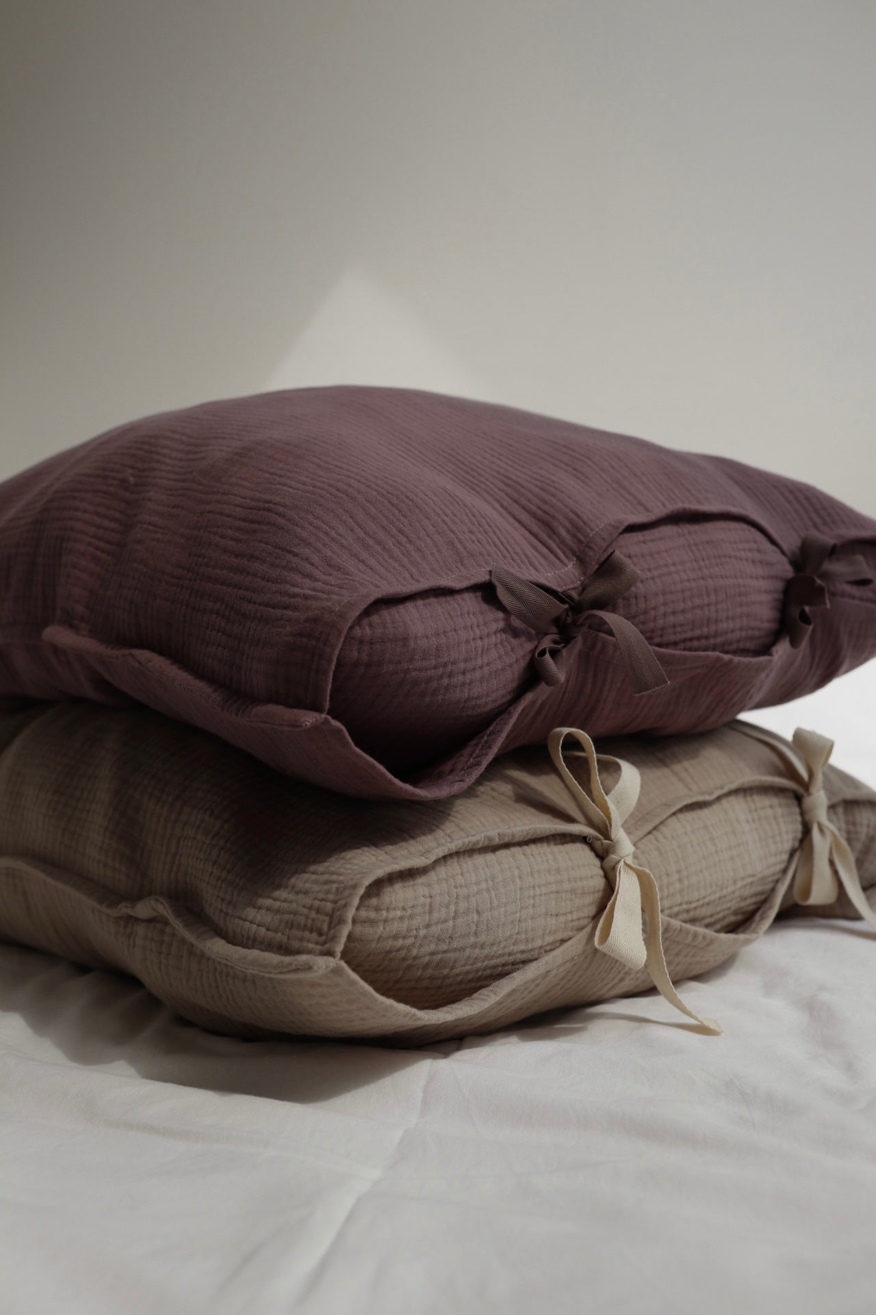 Bettbezug „Mauve“ aus Baumwollmusselin